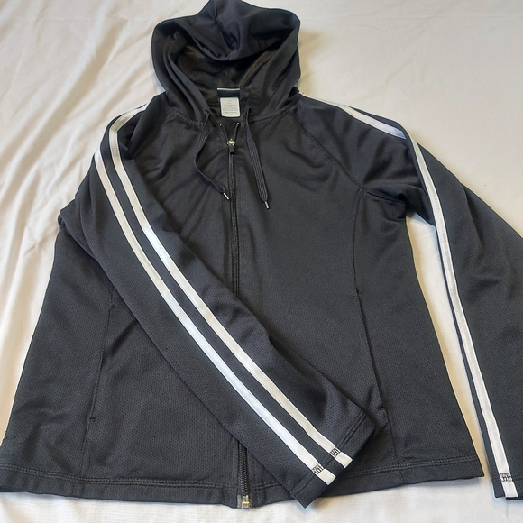 Champion C9 Mesh Black Zip Up Womens Hoodie, Small - Picture 5 of 11